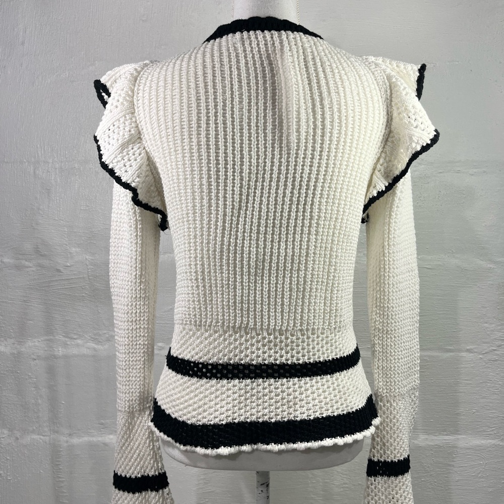 FATE RUFFLE DETAIL PULLOVER SWEATER (285) - Picture 4 of 16